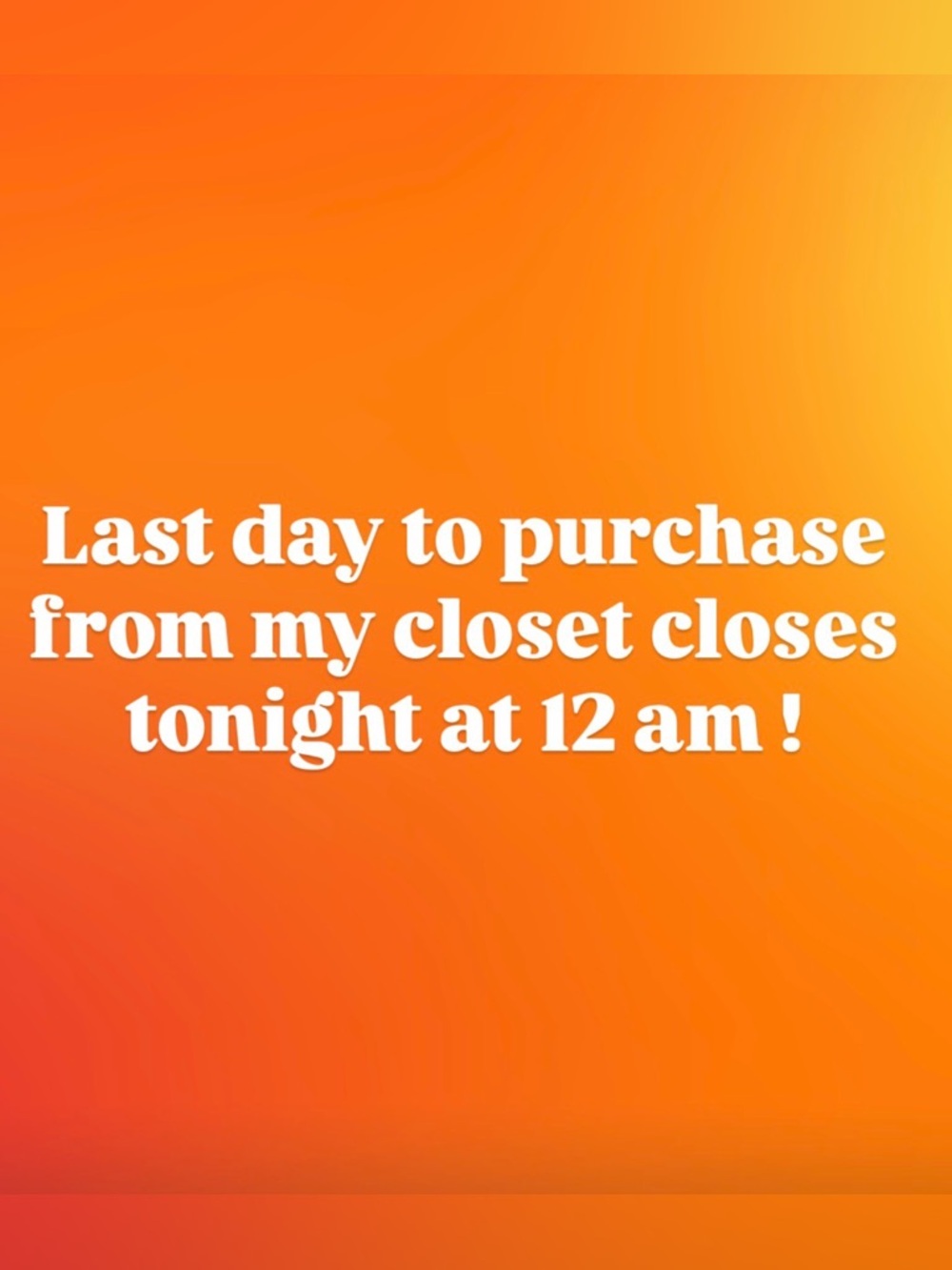 Orange Graphic with White Text